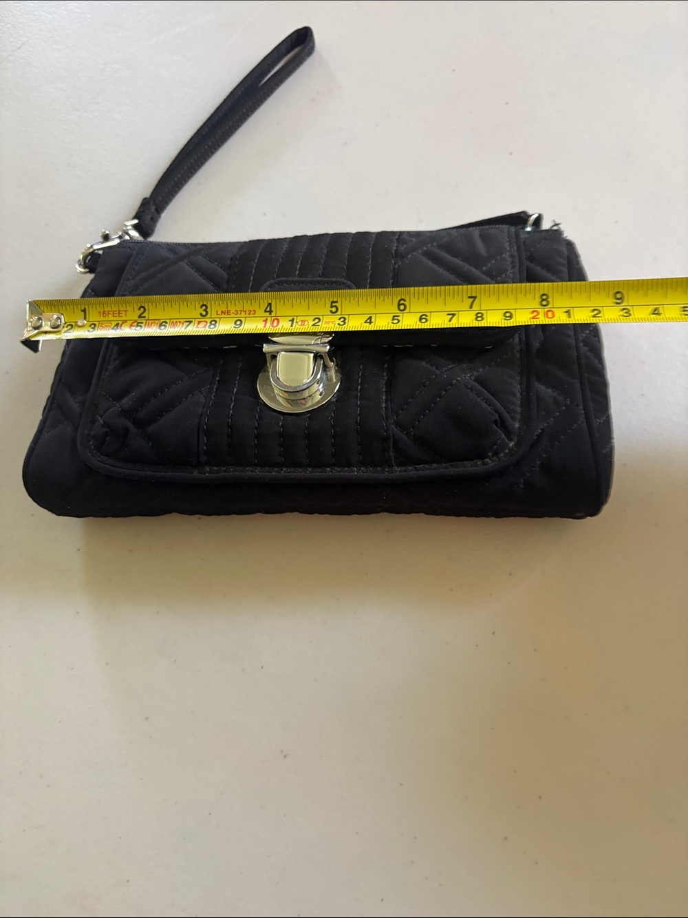 Vera Bradley - Quilted wristlet. purse, handbag. Black. - Picture 11 of 12